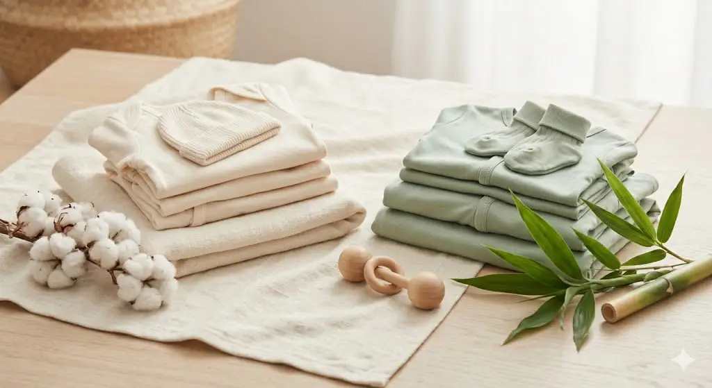 Bawełna organiczna czy bambus? Wybieramy najlepszy materiał dla skóry noworodka